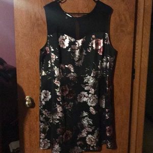 Sleeveless Foil Dress